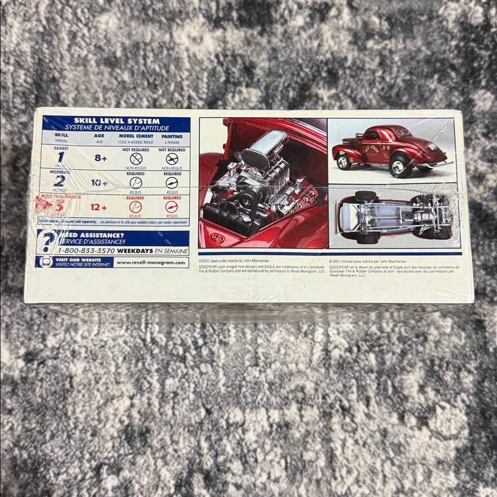 New Sealed Revell '41 Willys Gasser Model Kit 1:25 Scale 85-2350 - Picture 3 of 4